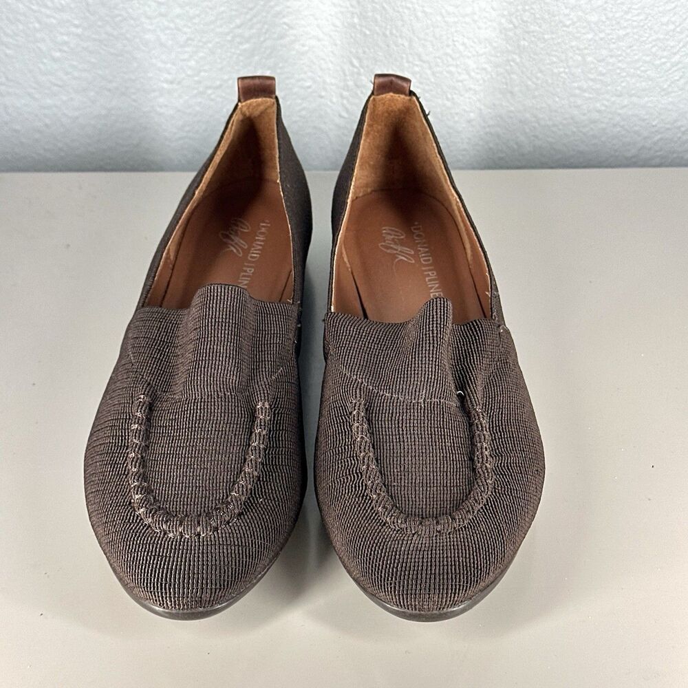 Donald J. Pliner Knit Loafers Women’s Size 8.5M Slip On Cushioned Comfort Brown - Picture 3 of 16
